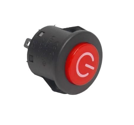 Push switch DC 12V 10A AC 250V AD2212 Round On-Off 2 Way Push Button witch for Electric Kids Car E-Bike Toys IBAT20262