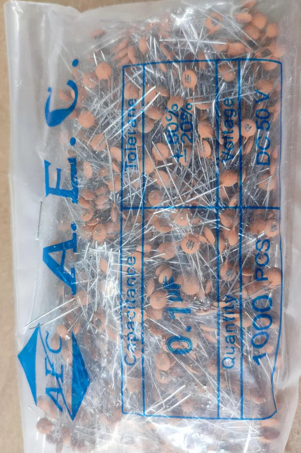 0.1UF 100NF 50V Ceramic Disc Capacitor