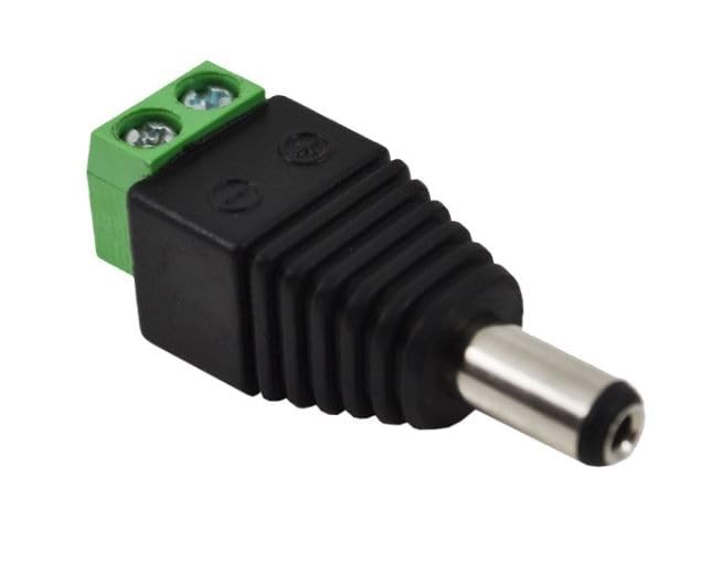 DC Power Jack Male Connector With 2 Pin Screw Terminal IBAT21682