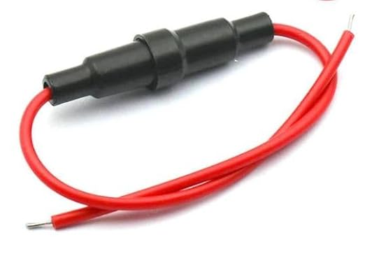 HFH-5 Wired Glass Fuse Holder For large 32x6mm fuse ELCOM Hanging IBAT22079