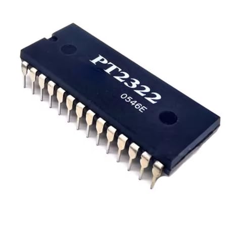 PT2322 6-Channel Audio Processor IC DIP-28, Through-Hole (Pack of 1) IBAT30001