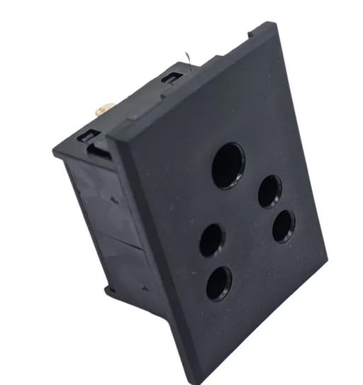 SE056 Power Socket 6A iNDIAN (Black) soynia SE-056 (Pack of 1) IBAT20079