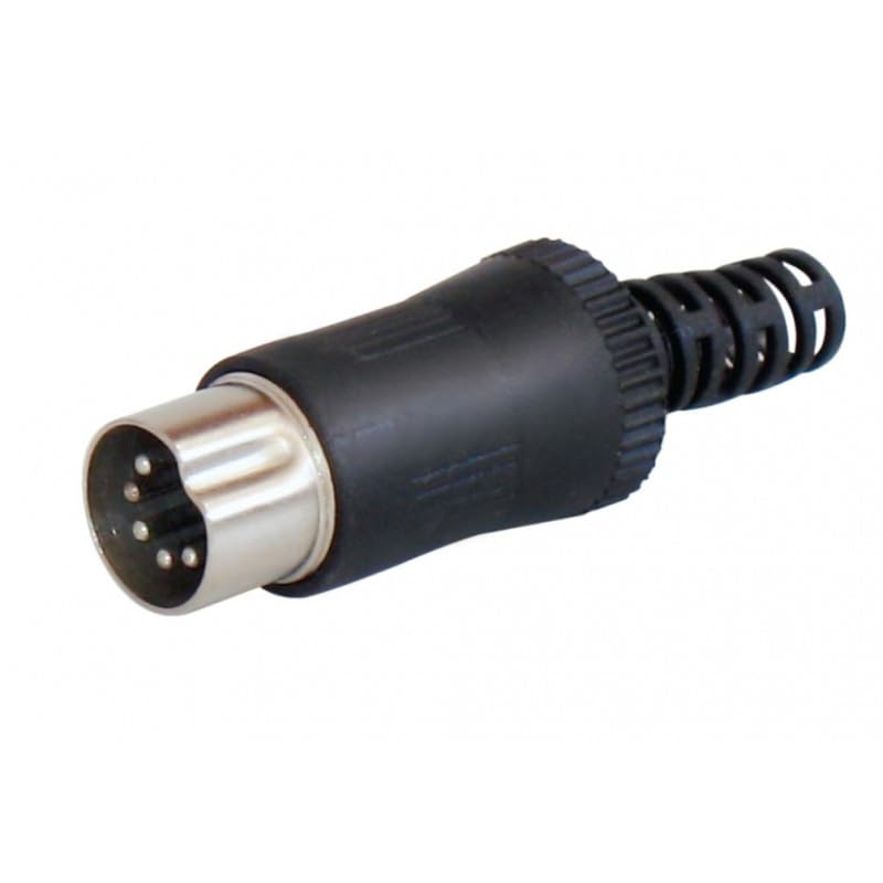 MX 6 Pin DIN Male Connector Copper Plated Plug MX 109, MX109 (PACK OF 1)