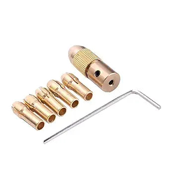 Bolt Small Electric Drill Bit Collet Micro Twist Drill Chuck Set Shank Metal Drill Chuck Collet Bits Rotary with Screw, 0.5-3 mm, 3mm IBAT22153