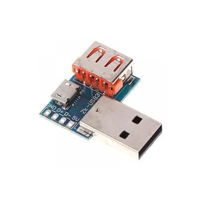 3 in 1 USB Adapter Board USB Male to Female to Micro USB to 4P Adapter 2.54mm IBAT21546