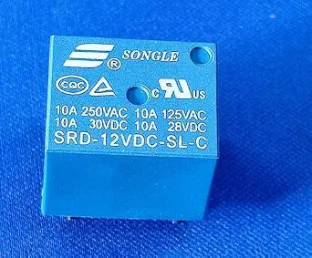 SRD-12VDC-SL-C-Ningbo Songle Relay-250V@AC 12V 15A One Conversion: 1C (SPDT-Conversion) Plugin,15.6x19.2mm Power Relays IBAT21897