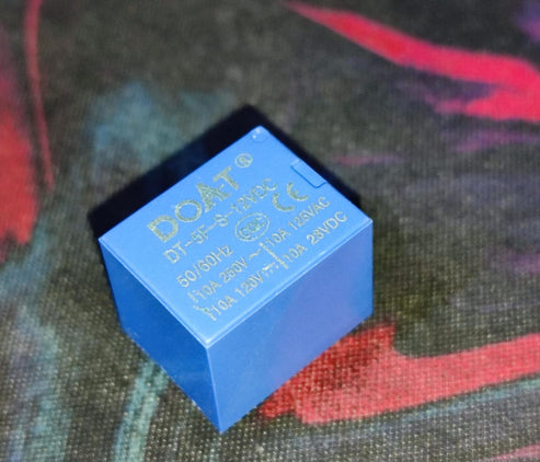 DT-5F-S-12VDC 12V 10A DOAT RELAY SPDT PCB Mount Sugar Cube 19x15x15MM IBAT21534