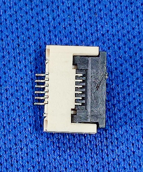 FPC-05F-6PH20 Flip type 6P Bottom Contact Horizontal attachment SMDP=0.5mm Right Angle FFC FPC Connector IBAT20803