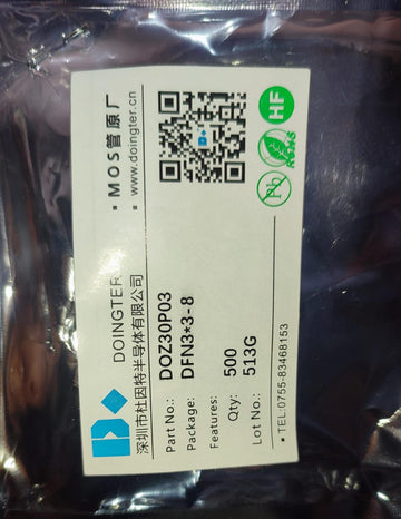 DOZ30P03 DFN-8(3x3) DOINGTER 30V 30A P-channel MOSFET IBAT21131