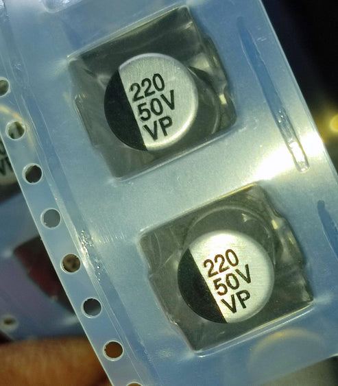 220uF 50V VP1H221M0810 Honor Elec ±20% Aluminum Electrolytic Capacitors SMD IBAT21529