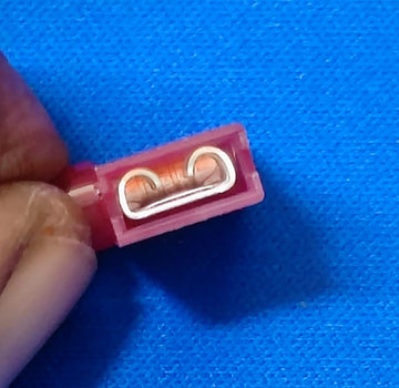 AT-FLDNY1-250 Red Insulated Female Spade Terminals Locking Connector Bend IBAT21101