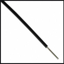 5 meter BLACK Single Strand Wire GAUGE 23 IBAT16716