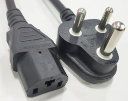 JC27075 3 PIN INDIAN PLUG WITH C13 CONNECTOR 1.5 METER IBAT21352