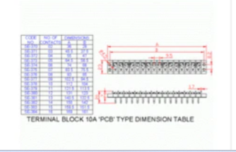 SE371 Terminal Block PCB Type 10A 3 Way