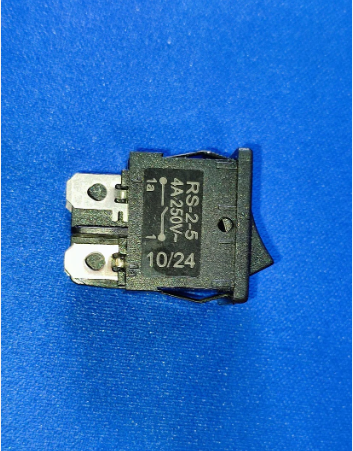 BLACK RS-2-5 ELCOM DPST Rocker Switch 4A 250V