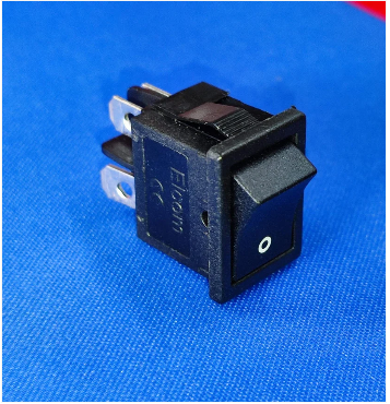 BLACK RS-2-5 ELCOM DPST Rocker Switch 4A 250V