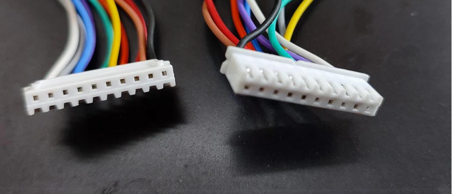 10 Pin JST 2.54mm pitch Female with wire 20-30cm Connector 2515 XH
