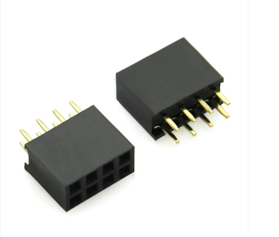 8 Pin Female Header 2.54mm Straight 8P 2X4P