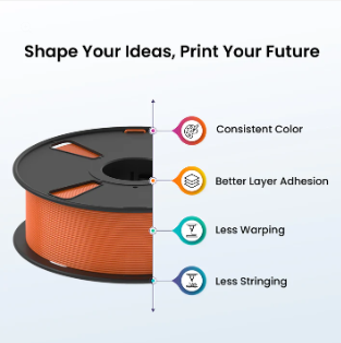 ORANGE Color PLA filament 1.75mm 1kg 3d printer