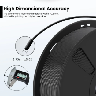 Black Color PLA filament 1.75mm 3d printer 1kg