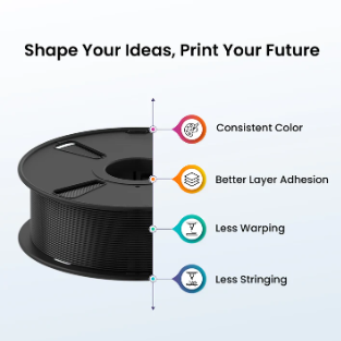 Black Color PLA filament 1.75mm 3d printer 1kg