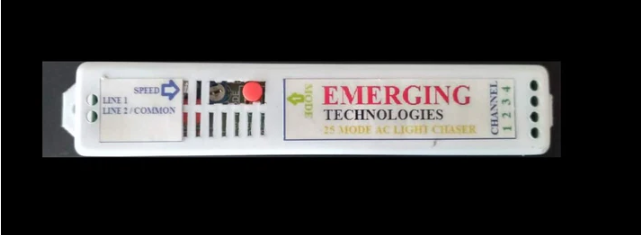 4 channel AC LIGHT CHASER WITH 25 DESIGN,MODE AND SPEED CONTROL 230V AC v2