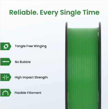 PARROT GREEN Color PLA filament 1.75mm 1kg 3d printer
