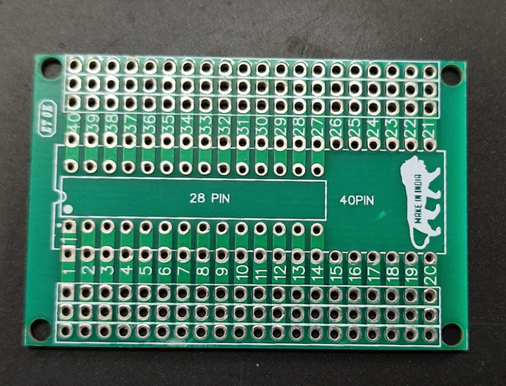 40 PIN TO 4 PIN DIP IC BREAKOUT BOARD PCB ONLY