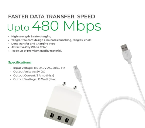 5V 3A MOBILE CHARGER tripple port
