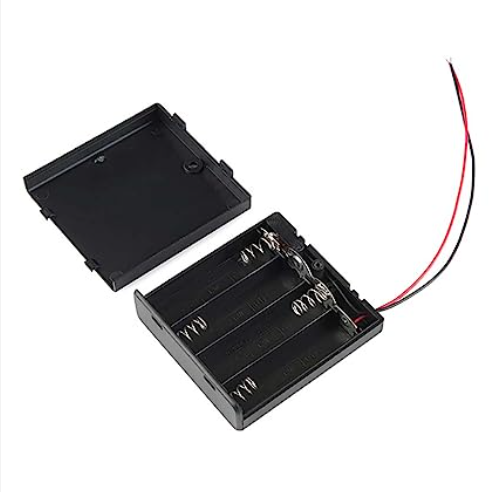 4 Cell AA battery Holder WITH SWITCH