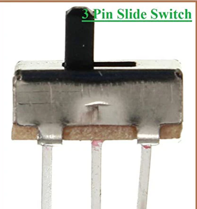 CAMAY mini SLIDE SWITCH 3 PIN SPDT SS-12D00 2.54mm pitch
