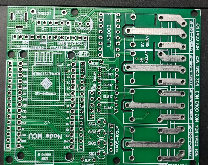 FOR PCB NodeMCU WITH 3 Channel Relay Board 85X69mm