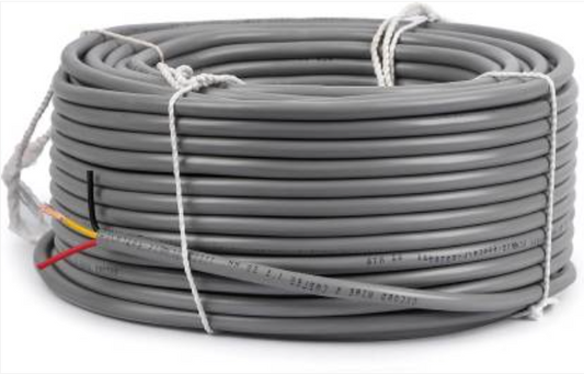 6 Core Round Cable Wire GREY 7/.0060 (7/38) 1 Meter