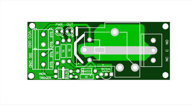 PCB FOR 1 channel 30A RELAY MODULE with optocoupler input