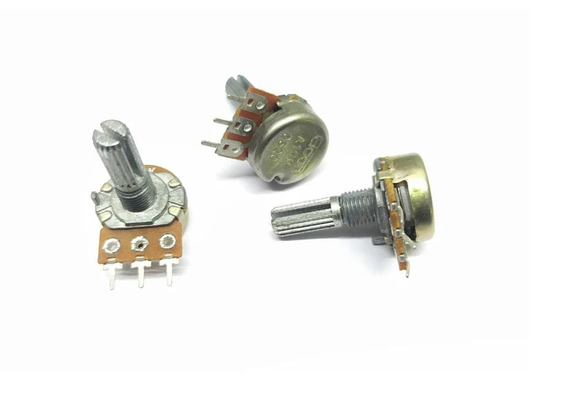ELCON A10K OHM potentiometer POT WITH 6mm dia METAL shaft