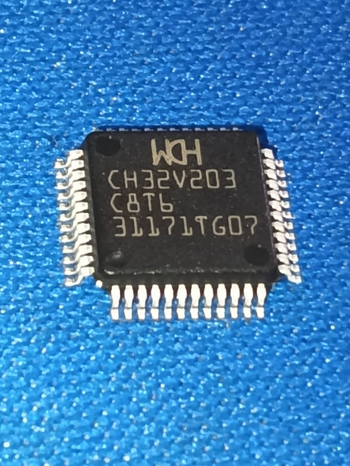 CH32V203C8T6 LQFP-48(7x7) RISC-V Microcontroller WCH IBAT20844
