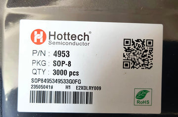 4953 SOP-8 smd  Dual P Channel mosfet Hottech 30v 5.1A APM4953  IBAT21106