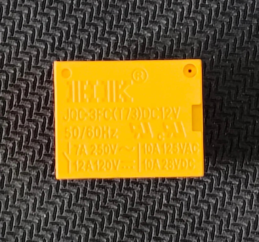 12V 7A YELLOW RELAY SPDT PCB Mount Sugar Cube 19x15x15MM