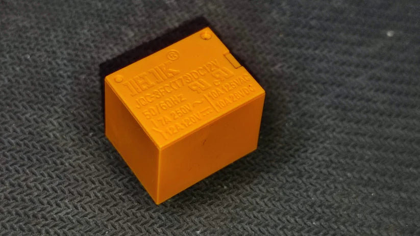 12V 7A YELLOW RELAY SPDT PCB Mount Sugar Cube 19x15x15MM