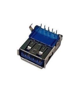 USB 3.0 Type A Female 9 pin Right Angle PCB Mount Connector (Pack of 2) IBAT20338