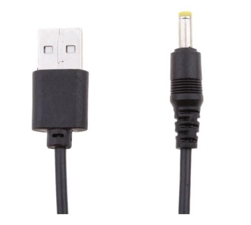 USB to DC Power Cable USB A to Male DC 4.0x1.7mm Power Charging Cable for Small Electronics and Devices (Pack of 1) IBAT20259