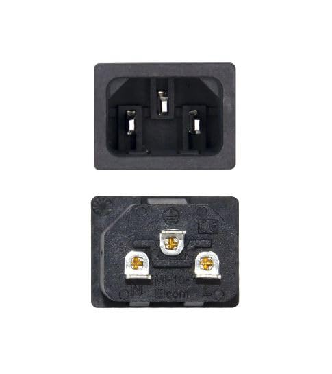 EMI-10 Elcom Power Socket Male Blades Solder Type (Pack of 1) IBAT20080