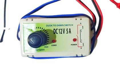 DUSK TO DAWN SWITCH DC  12V 5A WITH KNOB IBAT20033