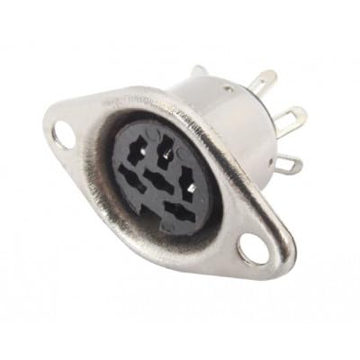 DIN FEMALE CONNECTOR (METAL) 6 PIN SOCKET MX125, MX 125 IBAT21632