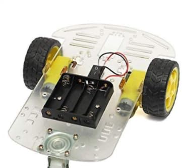 2WD Motor Smart Robot Car Chassis Kit DIY Transparent UNASSEMBLED (PACK OF 1) IBAT20114