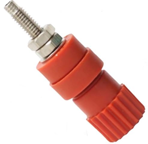 4mm 30 Amp Terminal Panel Mounting Banana Plug BTI-30 Red  IBAT22146
