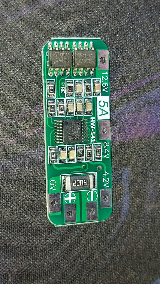 3S 5A 12.6V BMS Lithium Battery Protection Board
