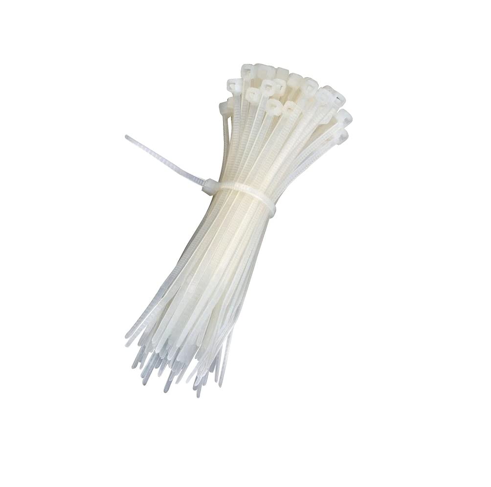 100 PIECES WHITE COLOR CABLE TIE 150mm Ties Plastic  IBAT20129