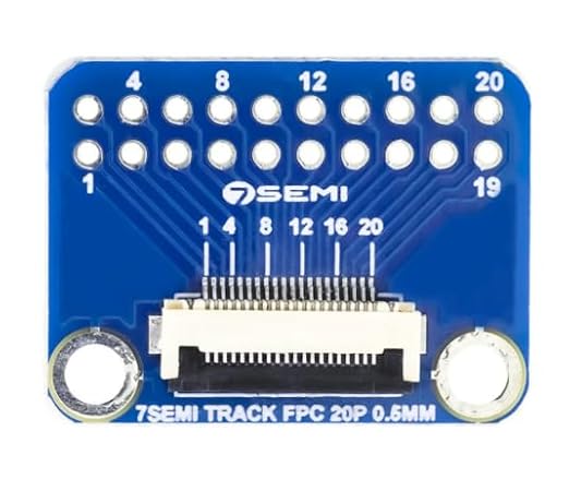 7Semi 0.5mm FFC FPC Connector Breakout Board 20 Pin  IBAT22046