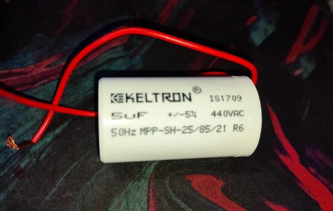 5UF MFD 440V METALLIZED POLYPROPYLENE SELF HEALING MOTOR RUN CAPACITORS MPP CAPACITOR (pack of 1) IBAT20139